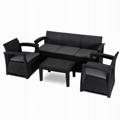 ZESTAW MEBLE OGRODOWE NB-88332 2 KRZESLA STOLIK I SOFA DUZA ( WYSYŁKA POCZTA POLSKA UMOWA)
