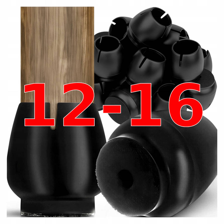 EB604 PODKLADKI POD NOGI KRZESLA 12-16MM 16 SZTUK (UWAGA!! SA DWA RODZAJE)