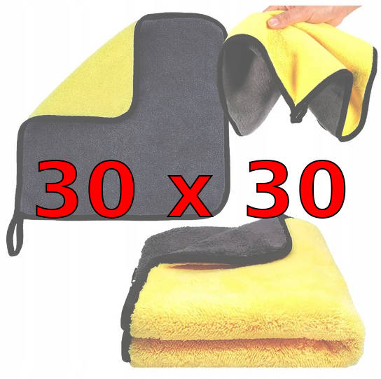 EB380 Ręcznik do mycia samochodu 30x30 cm 500gsm !!uwaga sa 2 ROZMIARY!!