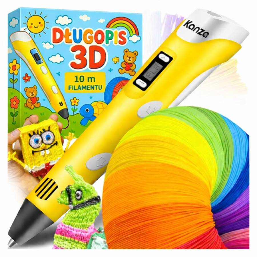 DLUGOPIS 3D ZOLTY ZWYKLY
