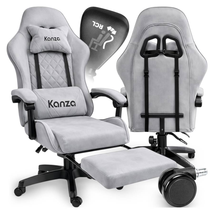FOTEL GAMINGOWY MESH NOWY G1393 GREY