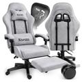 FOTEL GAMINGOWY MESH NOWY G1393 GREY