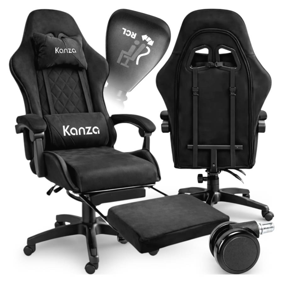 FOTEL GAMING MESH NOWY G1392 BLACK