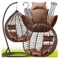FOTEL WISZACY KOKON  PALERMO BROWN  G1439