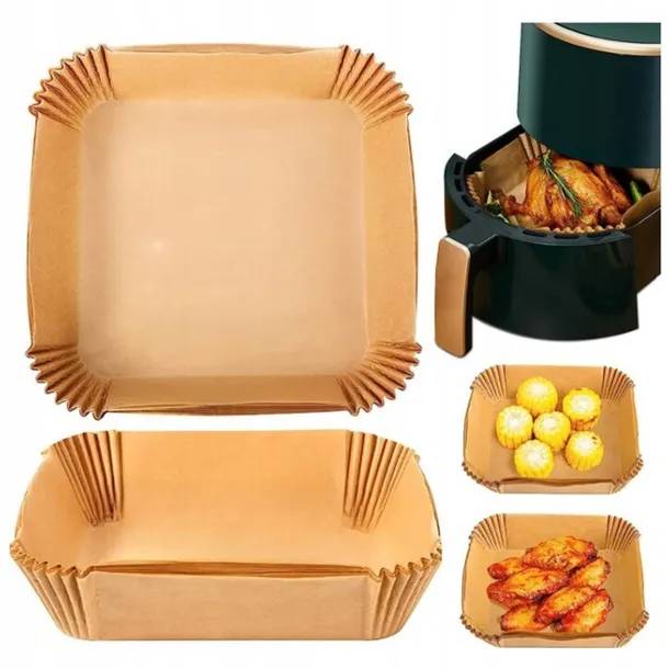 PAPIER AIR FRYER 2024102534 - KWADRAT 100szt w opakowaniu
