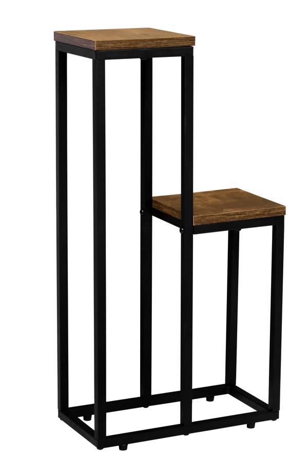 [KZ-17175] Kwietnik stojący półka ciemny brązowy 67cm